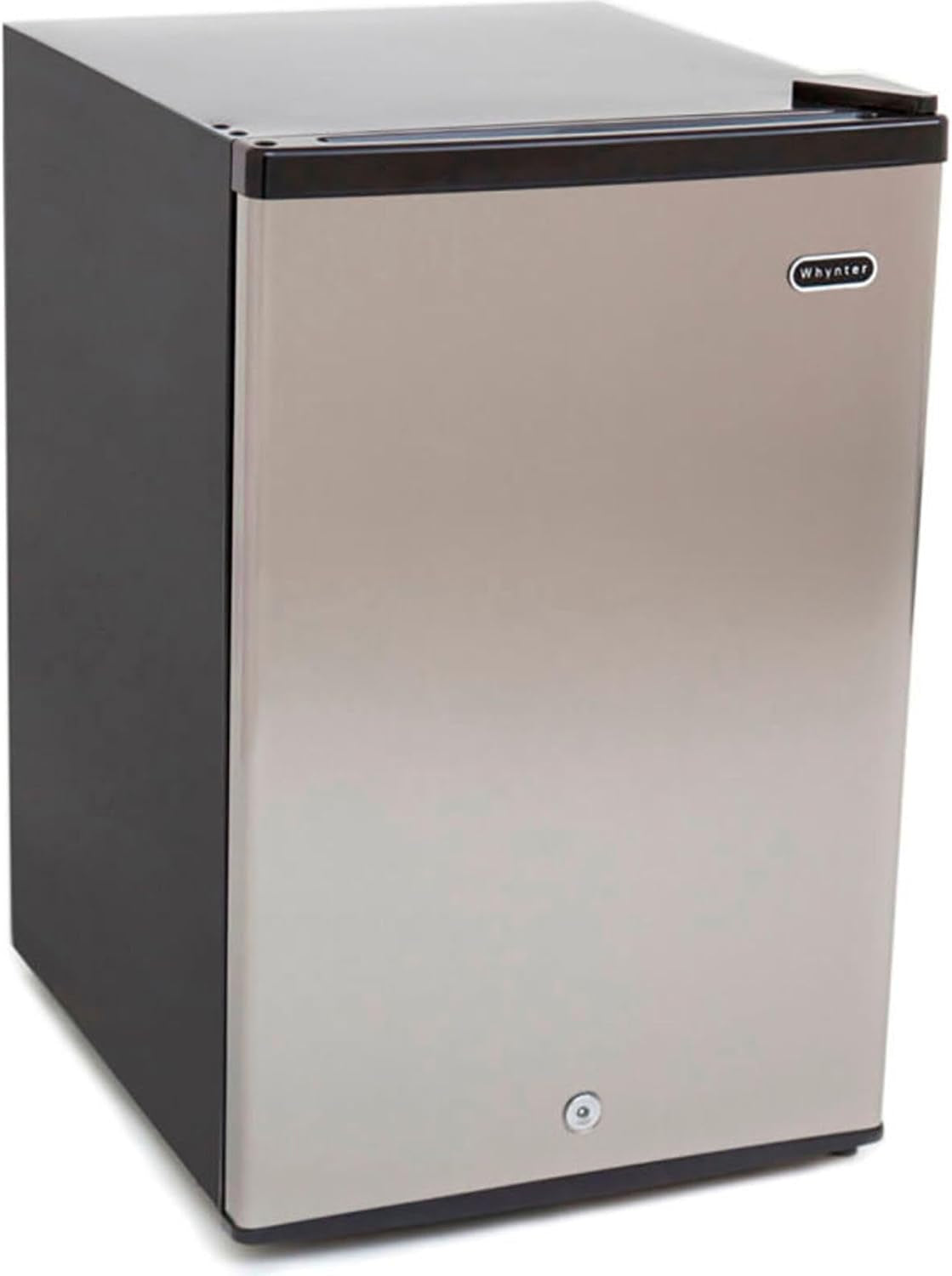 Upright Freezer with Lock, 3 Cu. Ft. Small Freezer Mini Freezer for Bedrooms, Dorms, Garages, Offices CUF-301SS, Stainless Steel, Energy Star